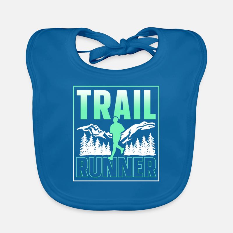 Course de trail Course Course en sentier Bavoir bio Bébé
