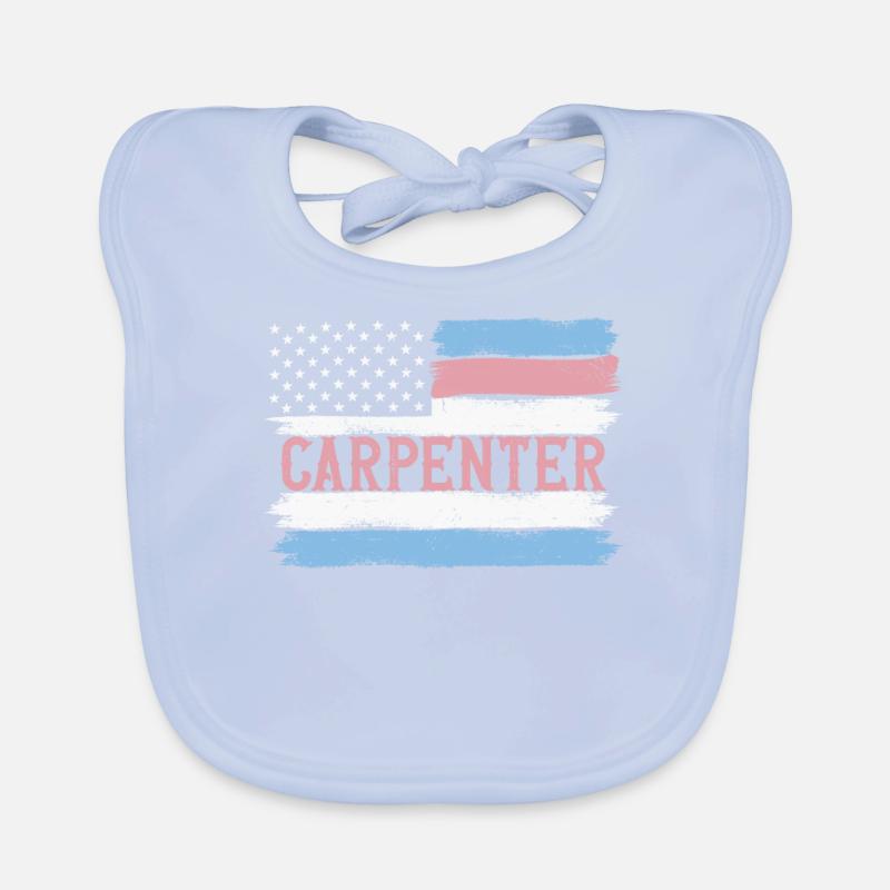 U.S. Pride Woodworker Menumaker Idée cadeau Bavoir bio Bébé