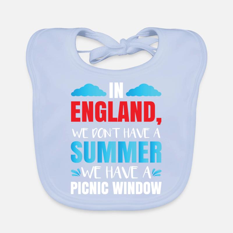 In England We Don't Have Summer Organic Baby Bibs