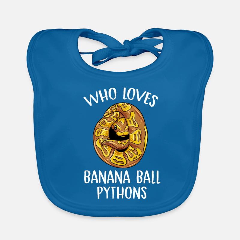 who loves banana ball python Design Baby Bio-Lätzchen