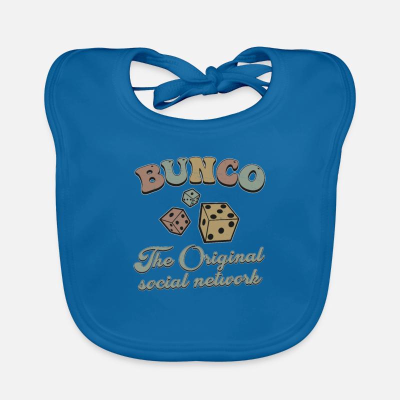 Retro Vintage Bunco Der ursprüngliche Bunco Player Baby Bio-Lätzchen
