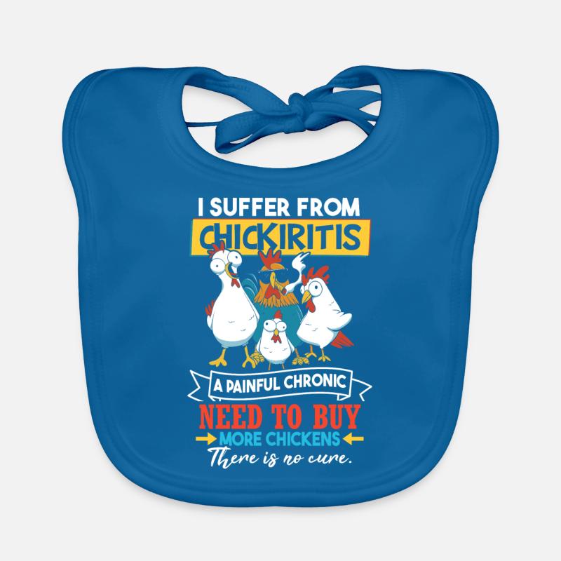 Funny Chicken Humor Apparel Organic Baby Bibs