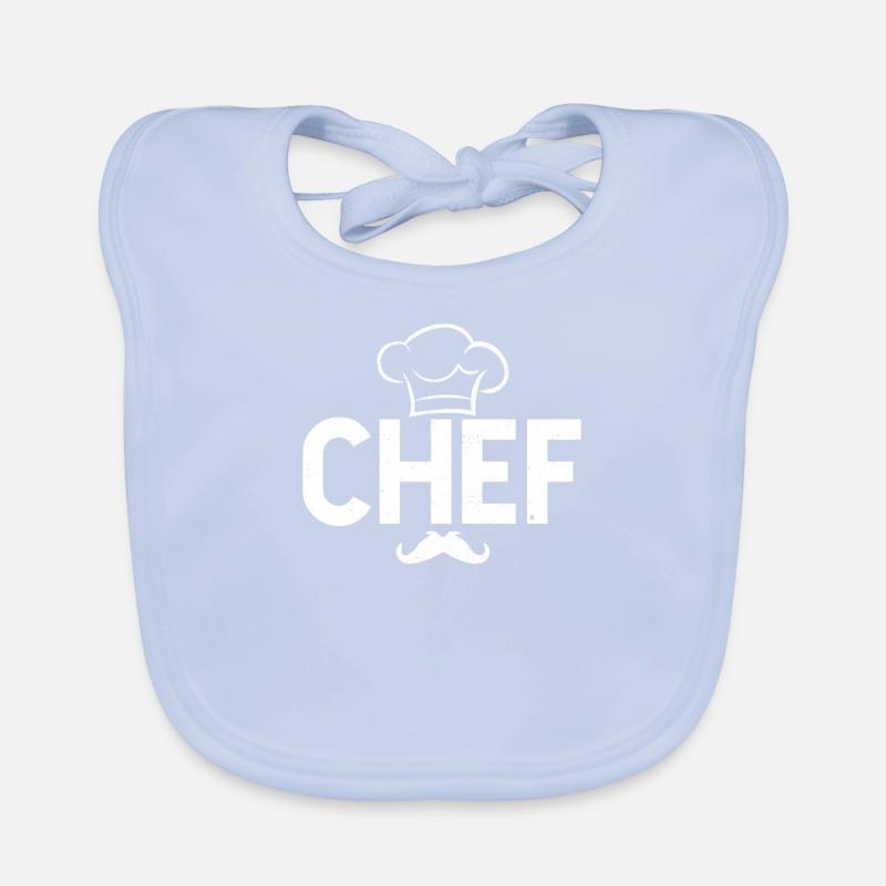 Cooking Chef BBQ Grillmaster Barbecue Grilling Chef Organic Baby Bibs