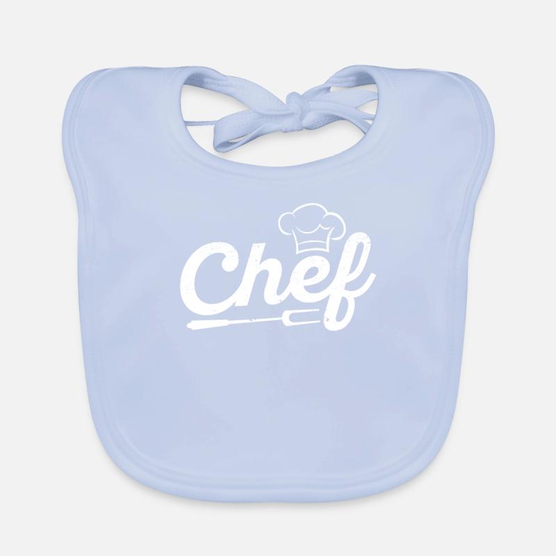 Cooking Chef BBQ Grillmaster Barbecue Grilling Chef Organic Baby Bibs