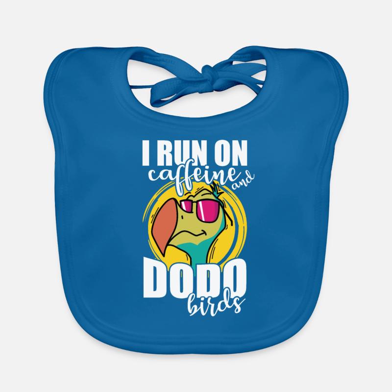 I run on Caffeine and Dodo Birds Tier Organic Baby Bibs