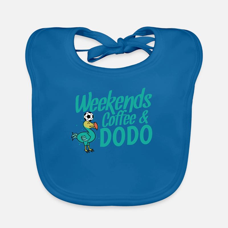Weekends Coffee and Dodo Vogel aus Mauritius Baby Bio-Lätzchen