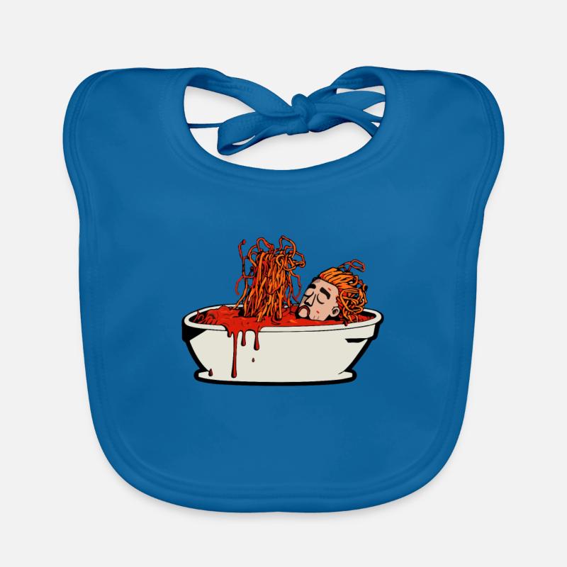 Spaghetti de baignoire de baptême - Athéisme athée Bavoir bio Bébé
