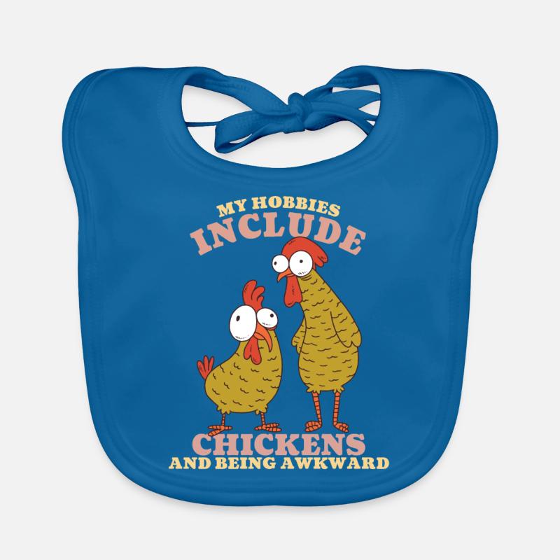 My Hobbies Include Chickens Organic Baby Bibs