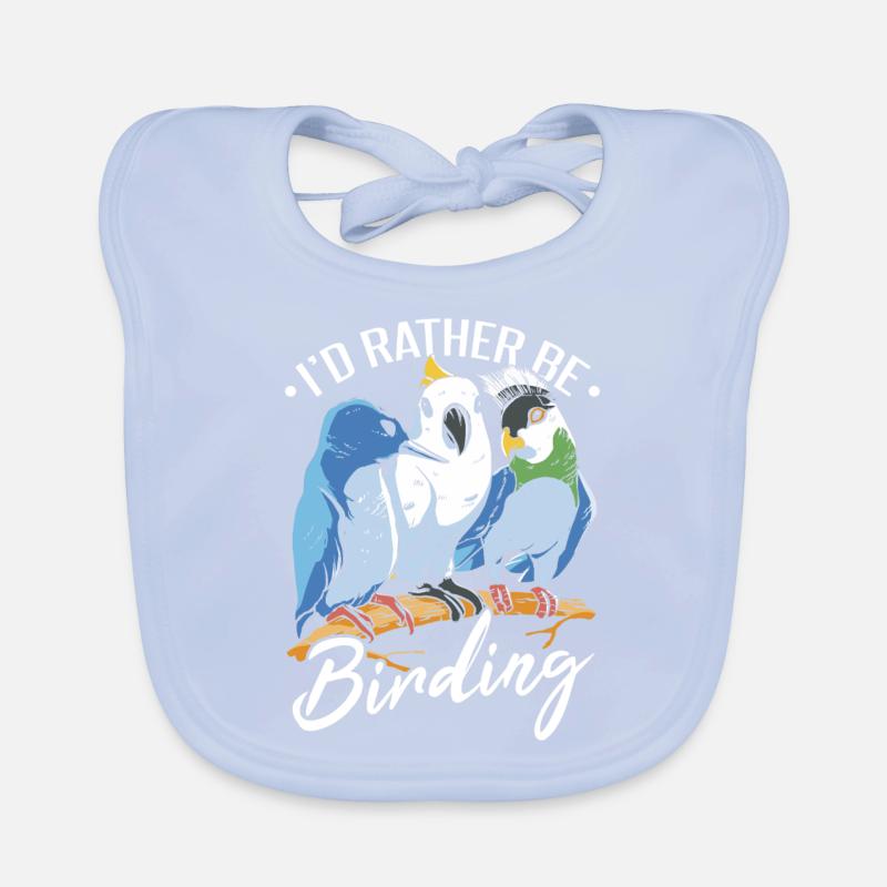 Je préfère observer les oiseaux Bavoir bio Bébé