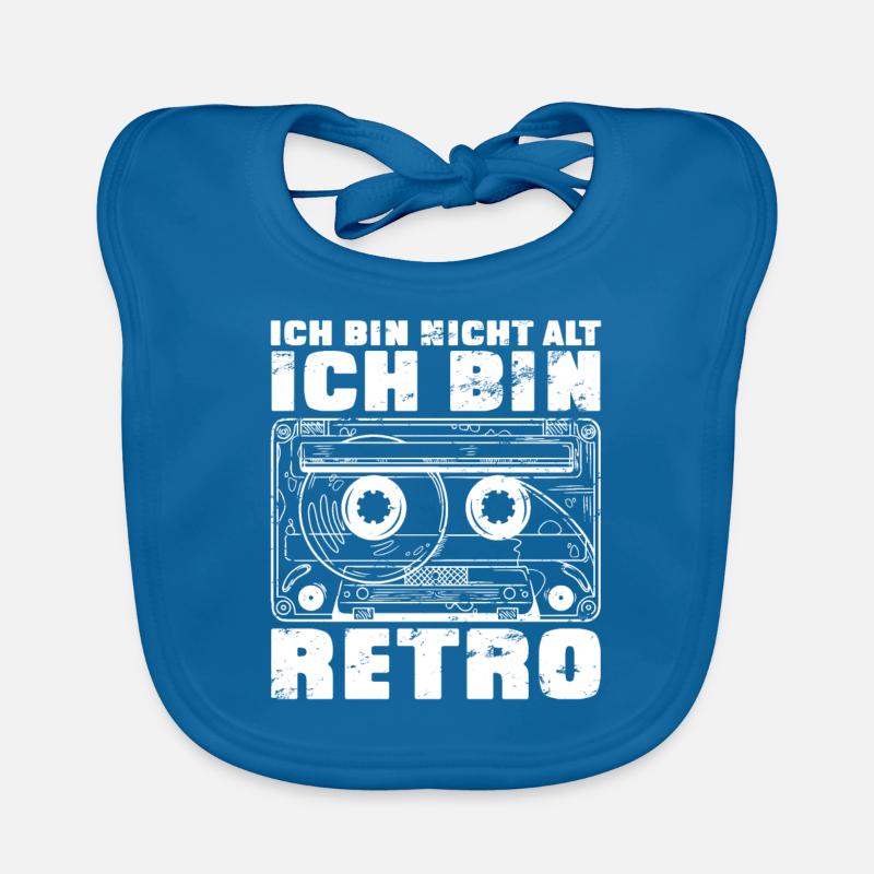 Ich bin nicht alt ich bin retro Baby Bio-Lätzchen