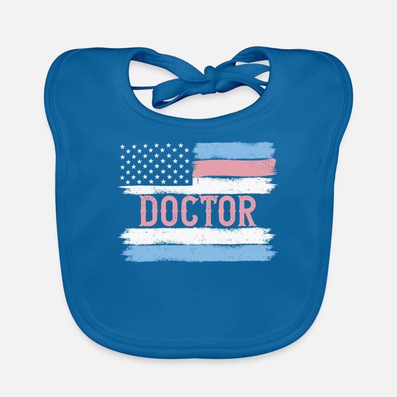 US Pride Physician Medic Doc Gift Idea Baby Bio-Lätzchen