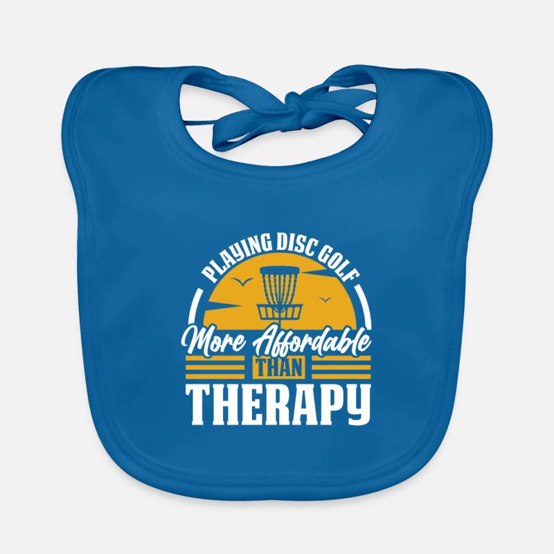 Playing disc golf therapy Golf End of game Organic Baby Bibs