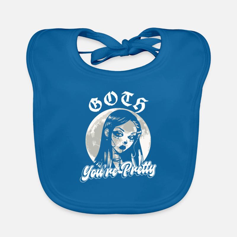 Goth You're Pretty - Goth Gothic Organic Baby Bibs