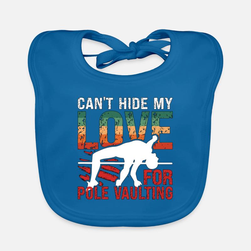 Le saut à la perche ne peut pas cacher mon amour Pull rétro à la perche Bavoir bio Bébé