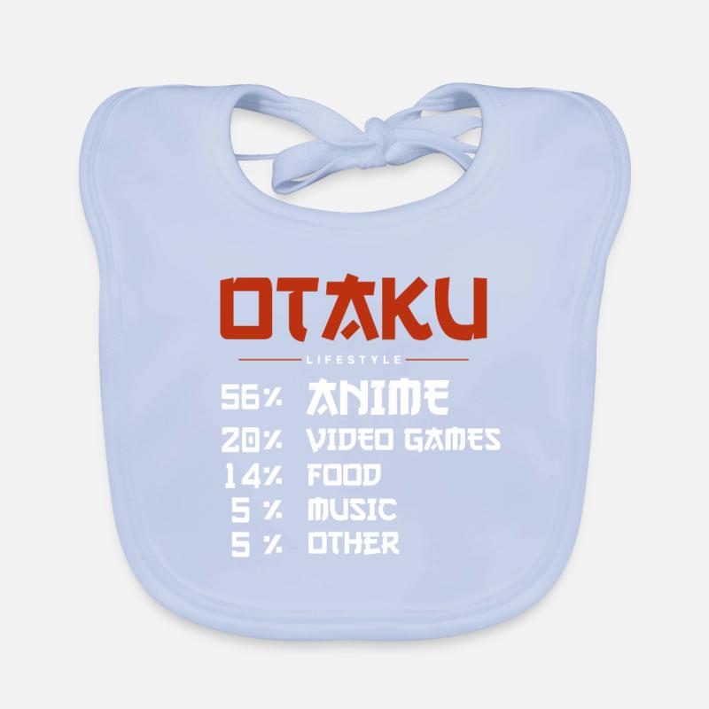 Otaku lifestyle anime lover Organic Baby Bibs