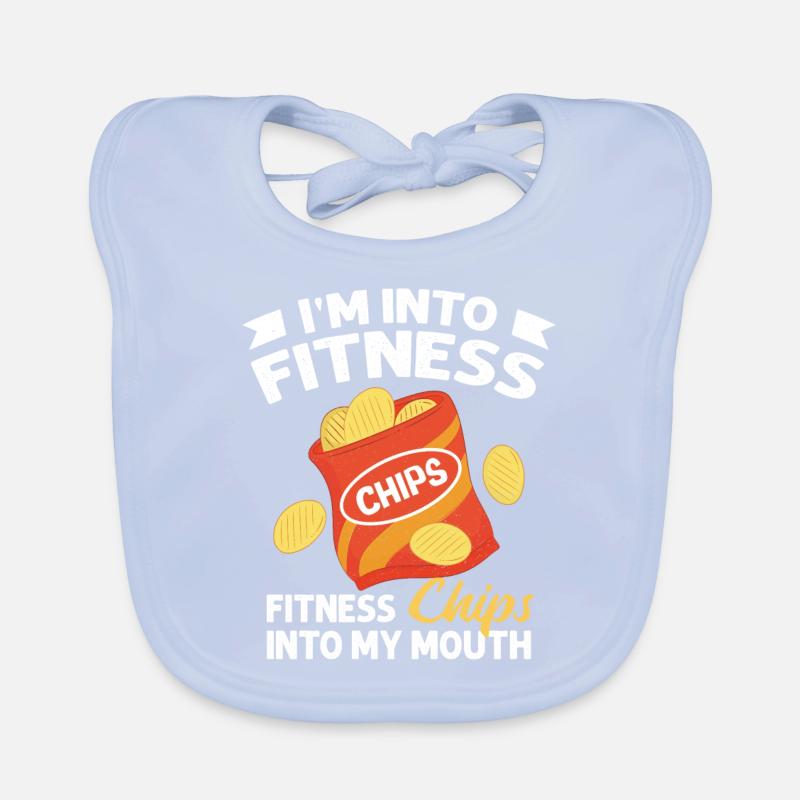 Chips Eating Snacks Candy Gift Organic Baby Bibs