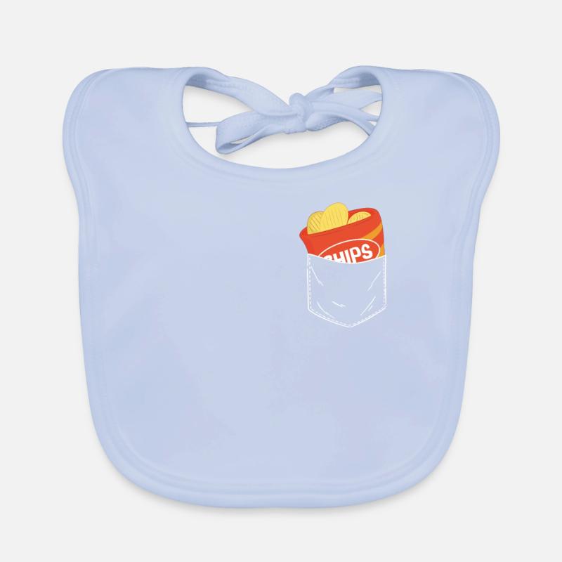 Chips Manger des collations Cadeau de bonbons Bavoir bio Bébé