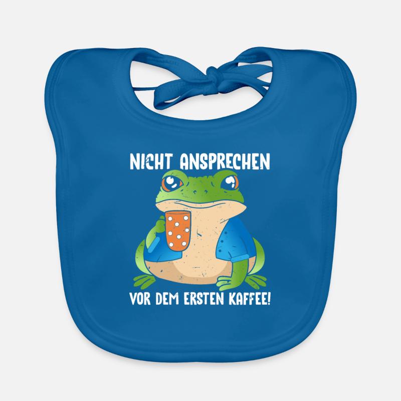 Pinguin Nicht Ansprechen Vor Dem Ersten Kaffee Baby Bio-Lätzchen