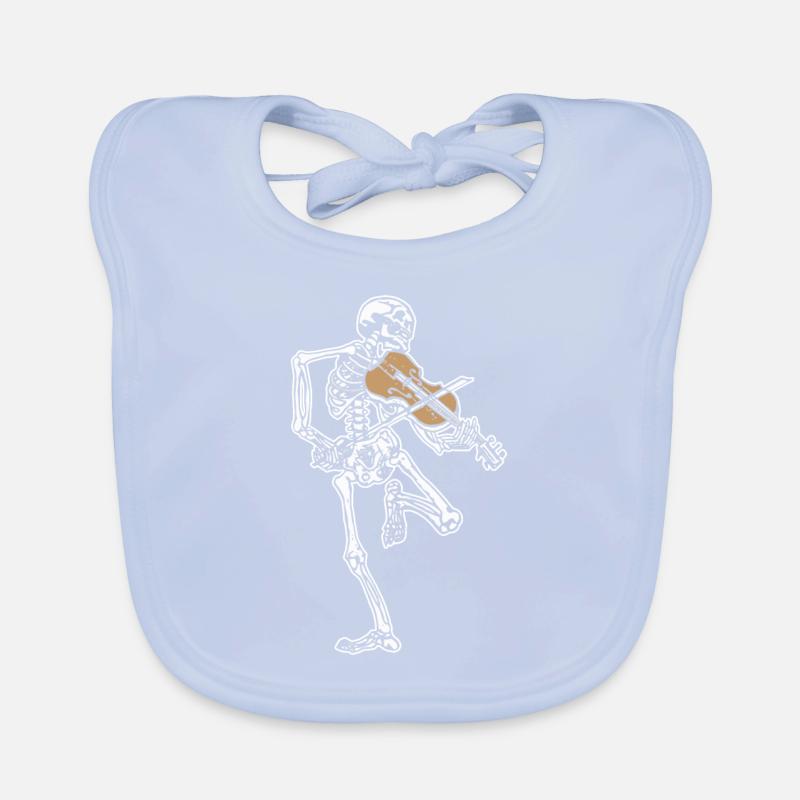 Violon squelette Bavoir bio Bébé