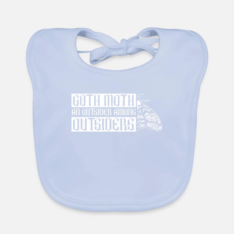 Goth Moth Außenseiter unter Außenseitern Gothic Baby Bio-Lätzchen