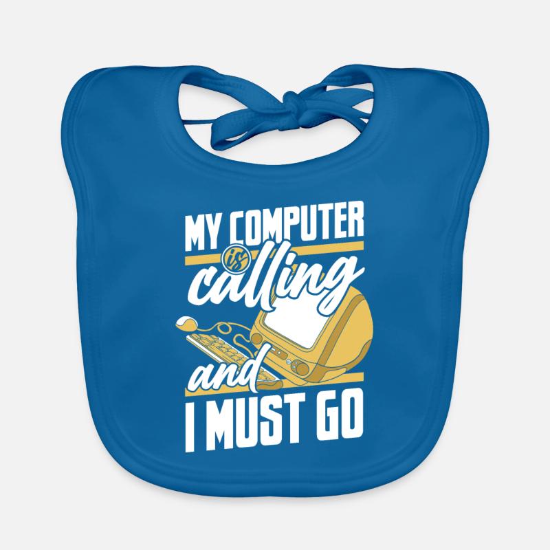 Mon ordinateur appelle l’informaticien des opérations informatiques Bavoir bio Bébé