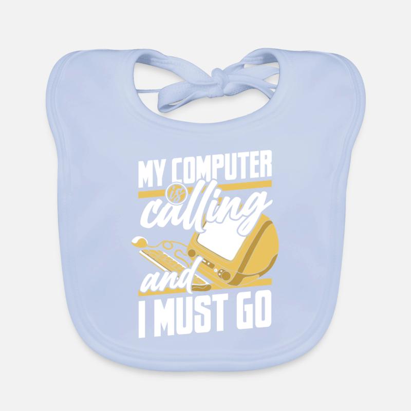 Mon ordinateur appelle l’informaticien des opérations informatiques Bavoir bio Bébé