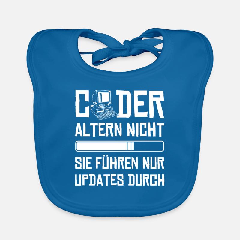 Coder Altern Nicht Developer Softwareingenieur Baby Bio-Lätzchen