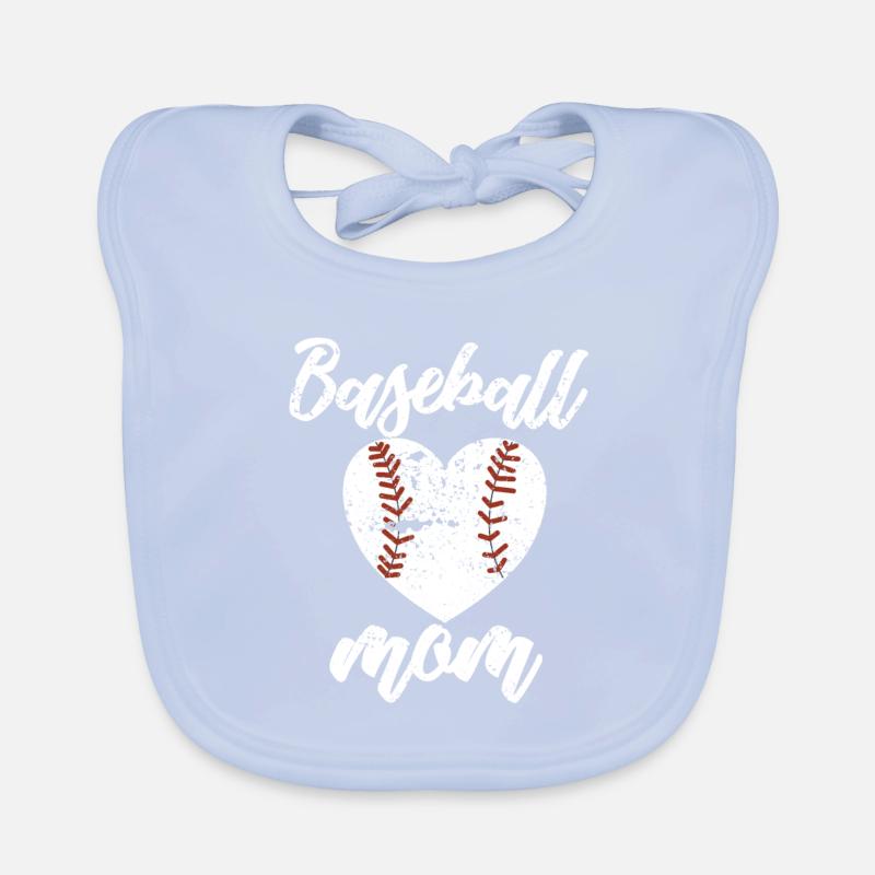 Baseball Baseballmama Baseballer Baseballspielerin Baby Bio-Lätzchen