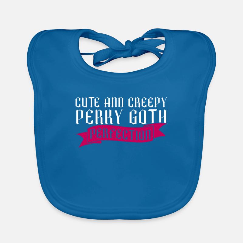 Mignon et effrayant Perky Goth Perfection Goth Bavoir bio Bébé