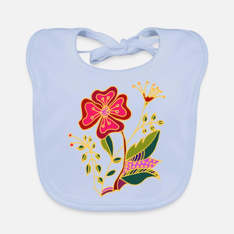 Fleur Bavoir bio Bébé