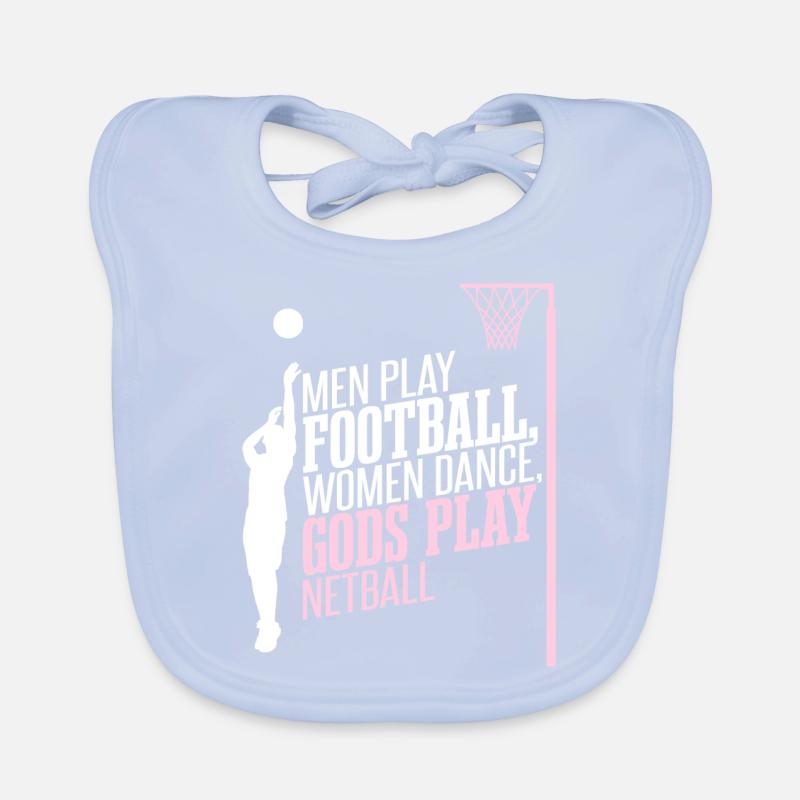 Gods Play Netball Organic Baby Bibs