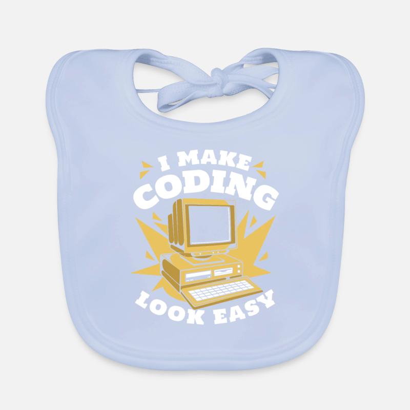 Je rends le codage facile Developer Coder Bavoir bio Bébé
