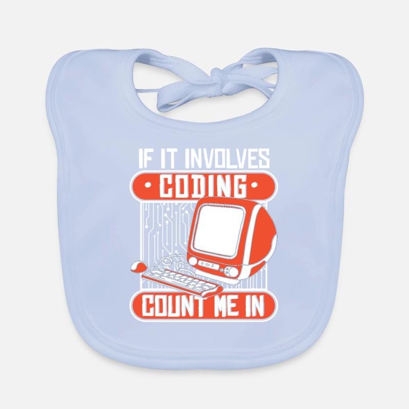 If It Involves Coding Count Me In Developer Organic Baby Bibs