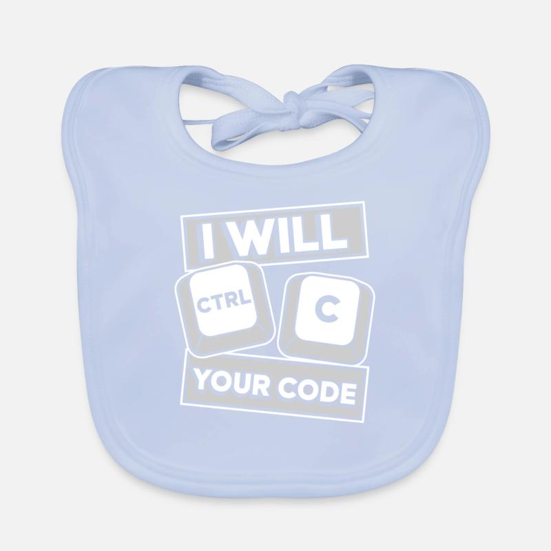 I Will Ctrl C Your Code Developer Coder Baby Bio-Lätzchen