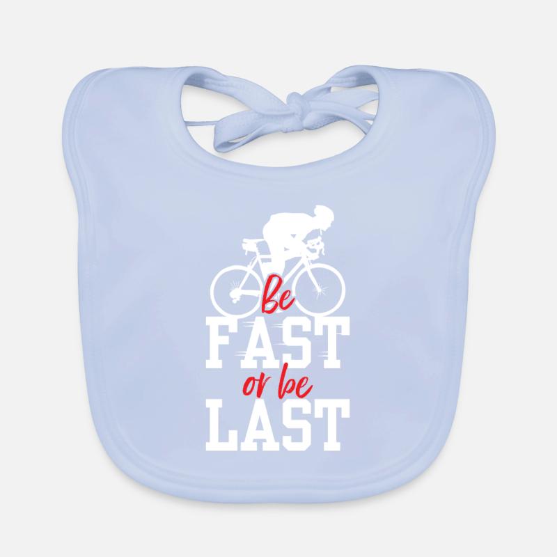 Soyez rapide ou soyez le dernier cycliste de course cycliste Bavoir bio Bébé