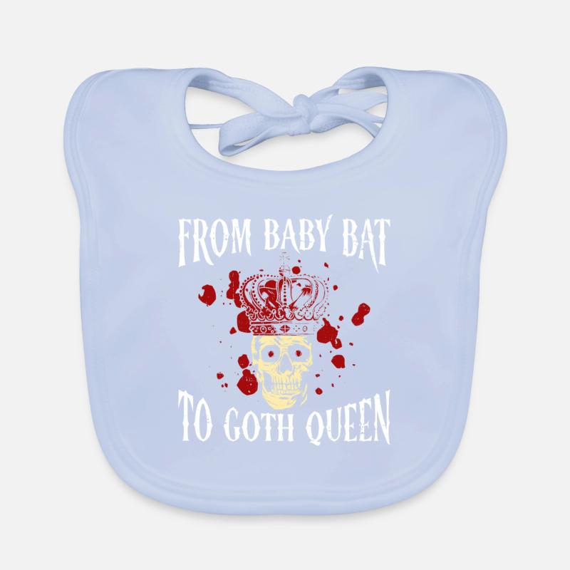 From Baby Bat to Goth Queen Gothic Organic Baby Bibs