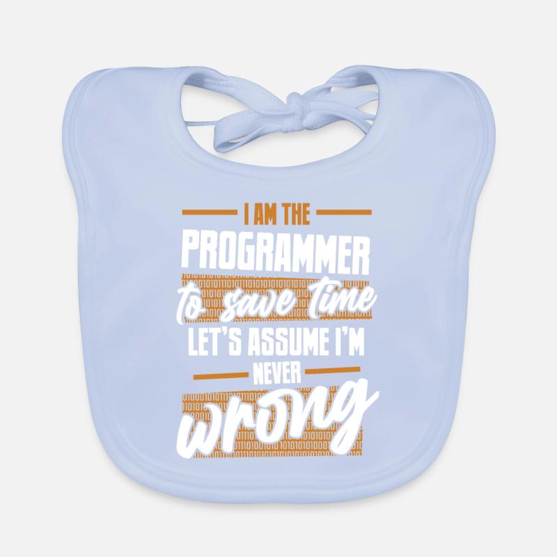 Programmeur Supposons que je ne me trompe jamais de codeur Bavoir bio Bébé