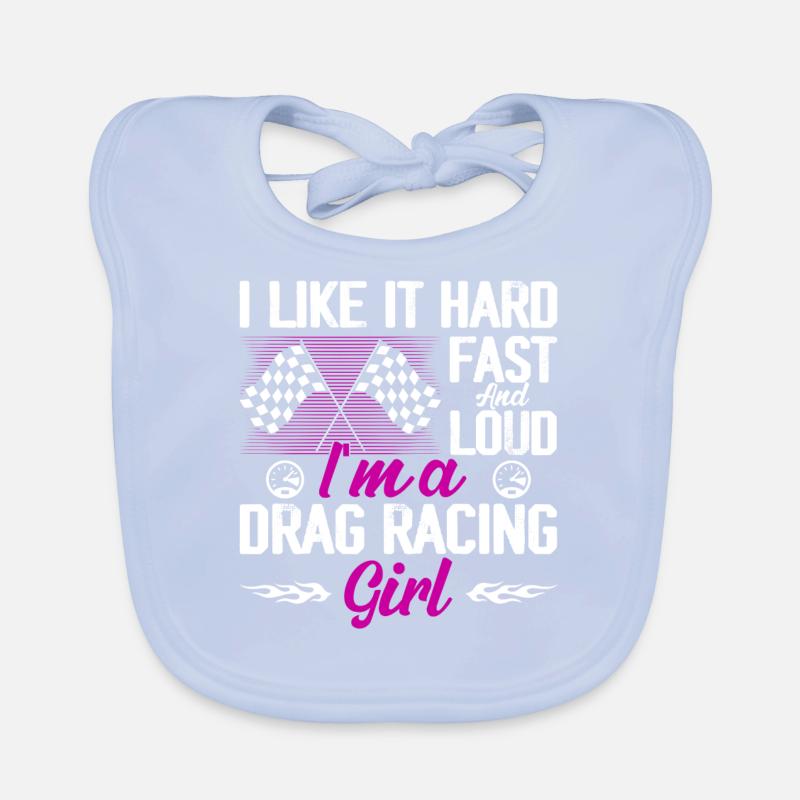 Je l’aime dur, rapide et fort Je suis un Gi de course de dragster Bavoir bio Bébé