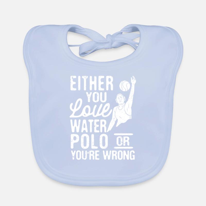 Entweder du liebst Wasserball oder du liegst Baby Bio-Lätzchen