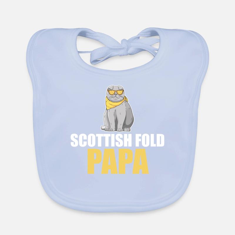 Scottish Fold Cat Organic Baby Bibs