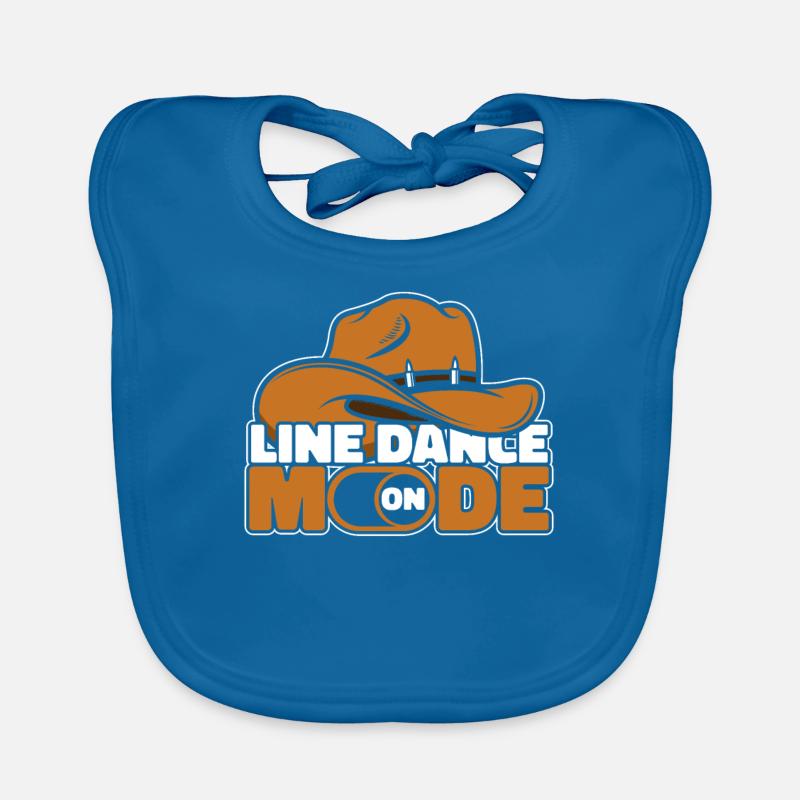 Line Dance Mode On Organic Baby Bibs