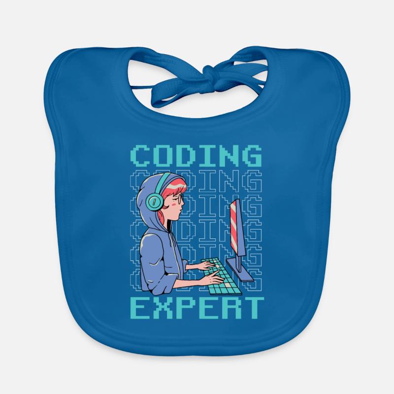 Coding Expert Programming Coder Programmer Organic Baby Bibs