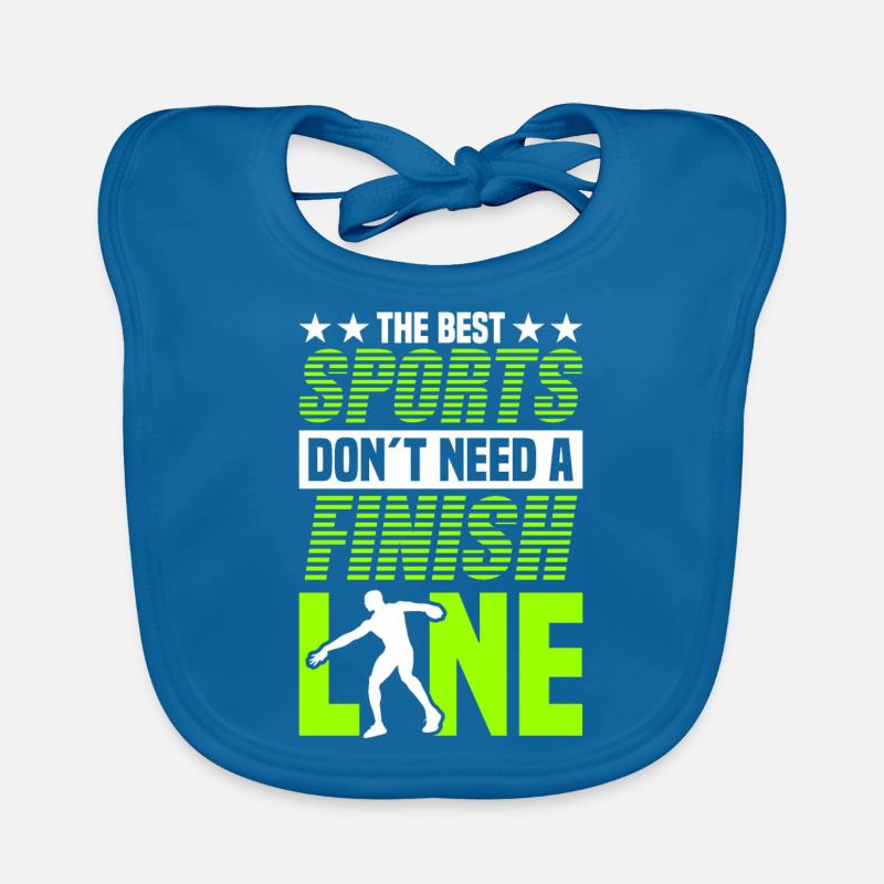 Diskuswurf Diskuswerfer Leichtathletik Diskus Baby Bio-Lätzchen