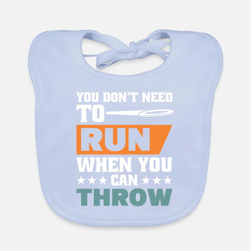 Diskuswurf Diskuswerfer Leichtathletik Diskus Baby Bio-Lätzchen