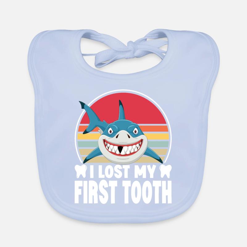 J’ai perdu ma première fée des dents de requin Bavoir bio Bébé