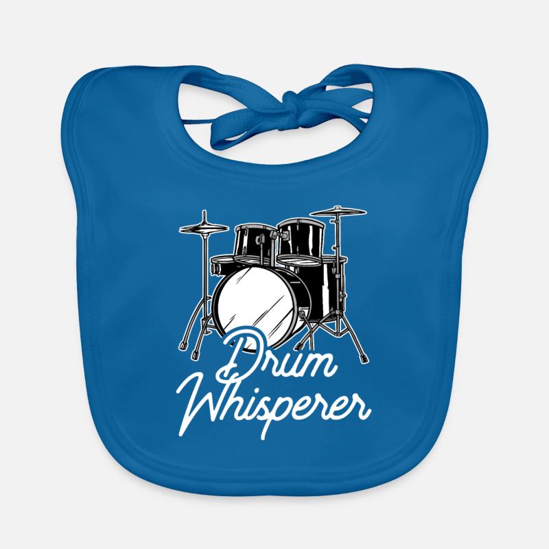 Drum Whisperer Drum Whispering Drums Drum Organic Baby Bibs
