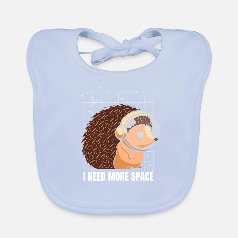 Igel Astronaut I Need More Space Baby Bio-Lätzchen