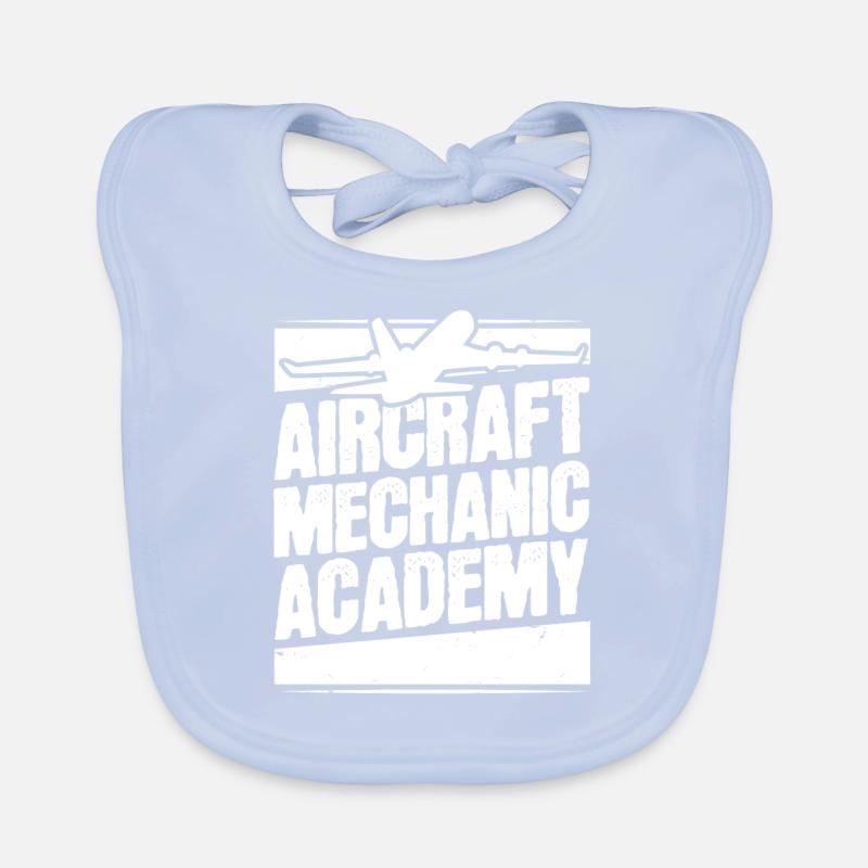 Airplane Mechanic Organic Baby Bibs
