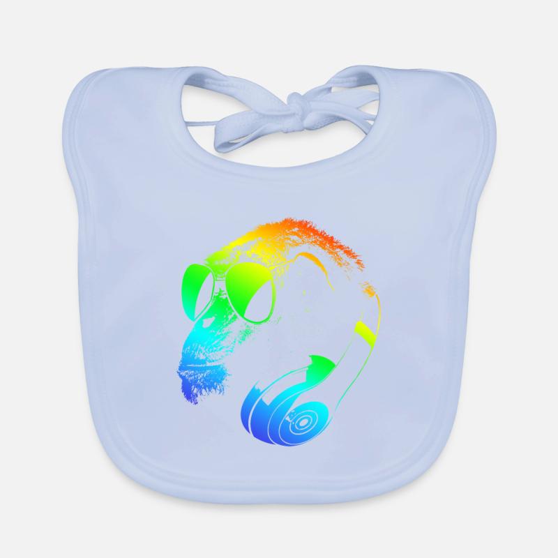 DJ Ape Gorilla Monkey Music Techno Monkey Baby Bio-Lätzchen