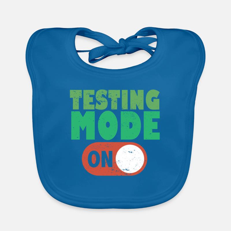 Testing Mode On Motivational Test Day Teacher Baby Bio-Lätzchen